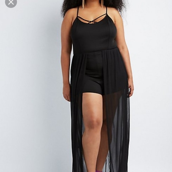 black maxi romper plus size